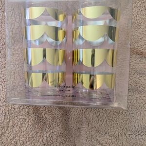 Kate Spade Gold and Silver Striped Glasses